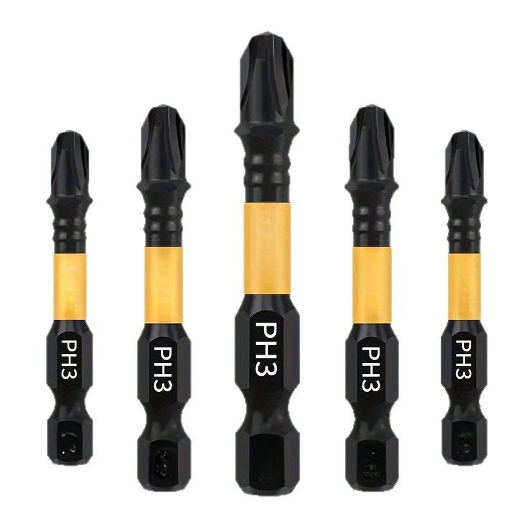 PH3 Magnetic Bit 50mm Length for For impact Driver Use Carbon Alloy Steel Construction for Consistent Performance
