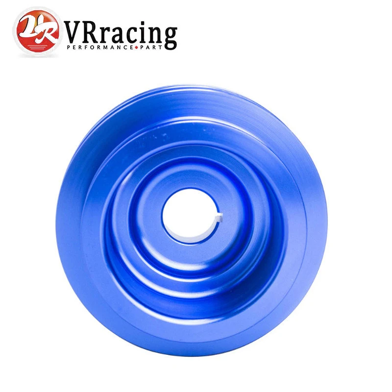 VR - Lightweight Crank Pulley For Honda B16 B18 Engine For Civic/Accord Blue VR6881B