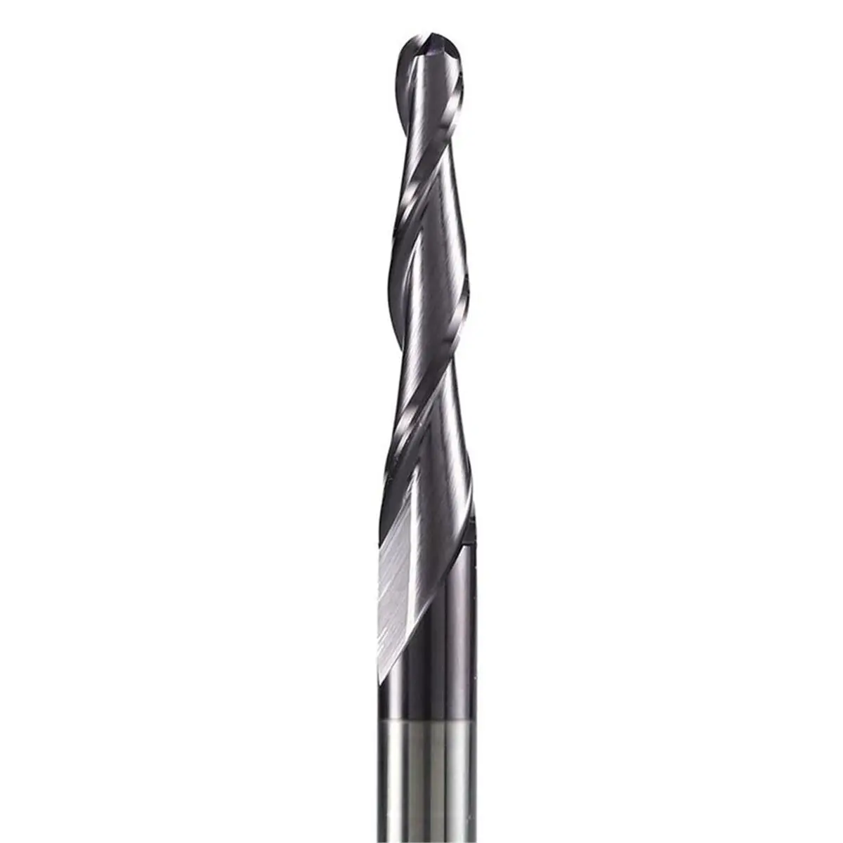 1pc 8mm Shank P2BC Carbide Taper Ball Nose End Mill R0.5-R2.0 for Wood Engraving R2.0