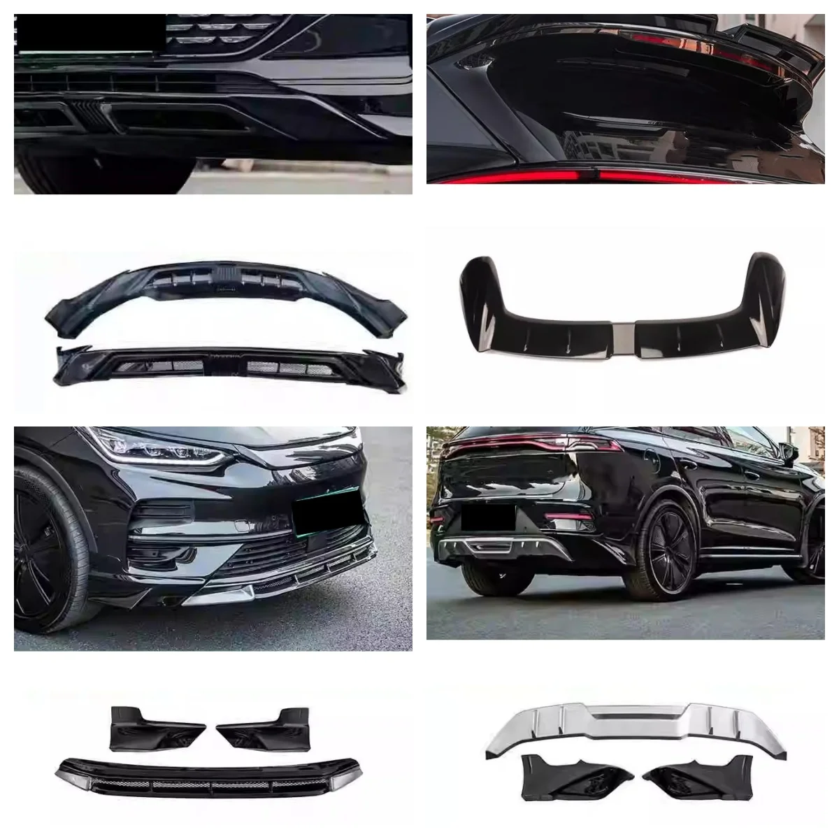 Auto-Bodykit für BYD Tang DMP EV 21–24, modifiziert, Ofenlack, vordere Schaufel, Hecklippe, Heckflügel, Surround