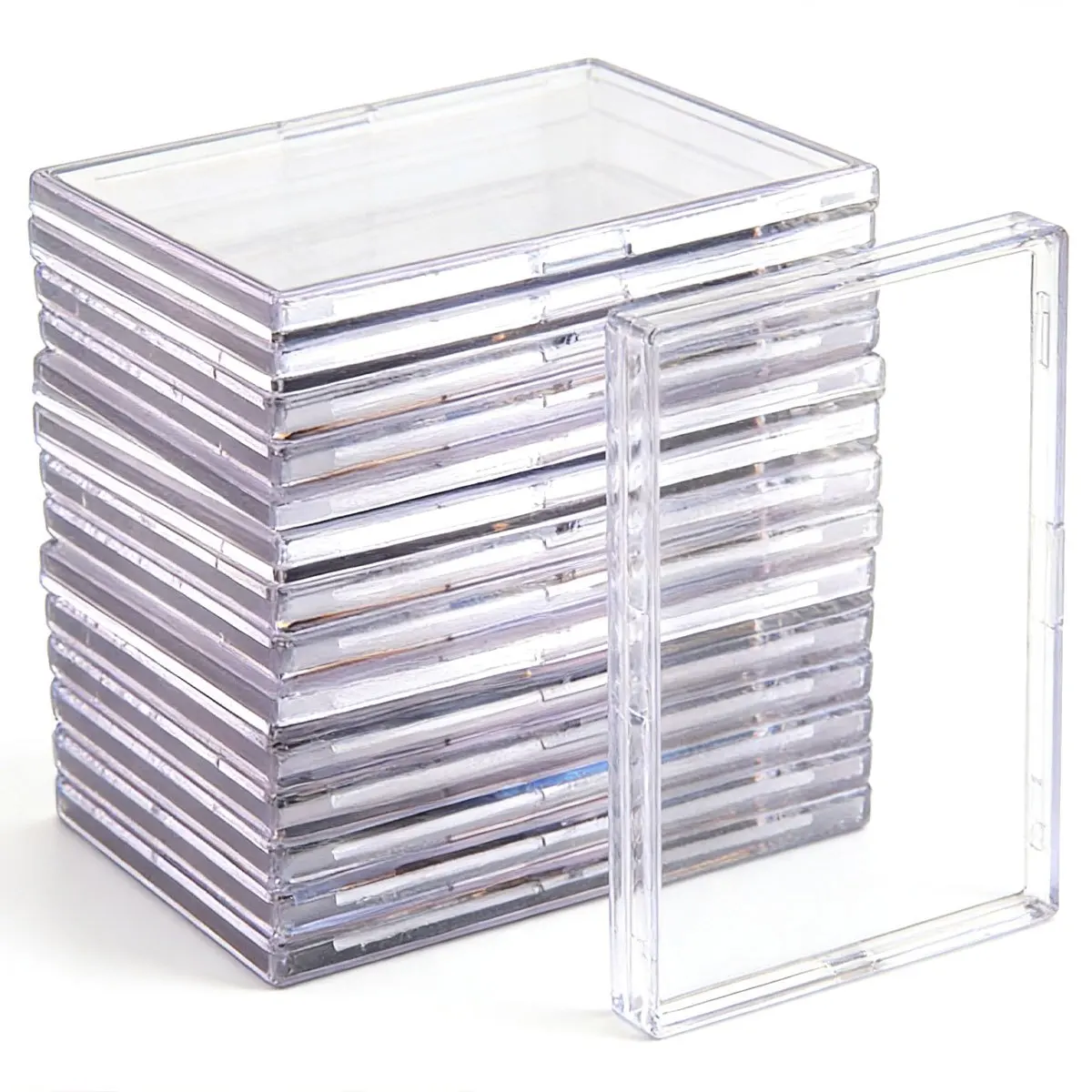 10 Stück Harte Transparente Toploader-Kartenhüllen - Acryl-Schutzhüllen für Sammelkarten, Passend für Baseball, TCG, MtG, Yu-Gi-Oh ZSY