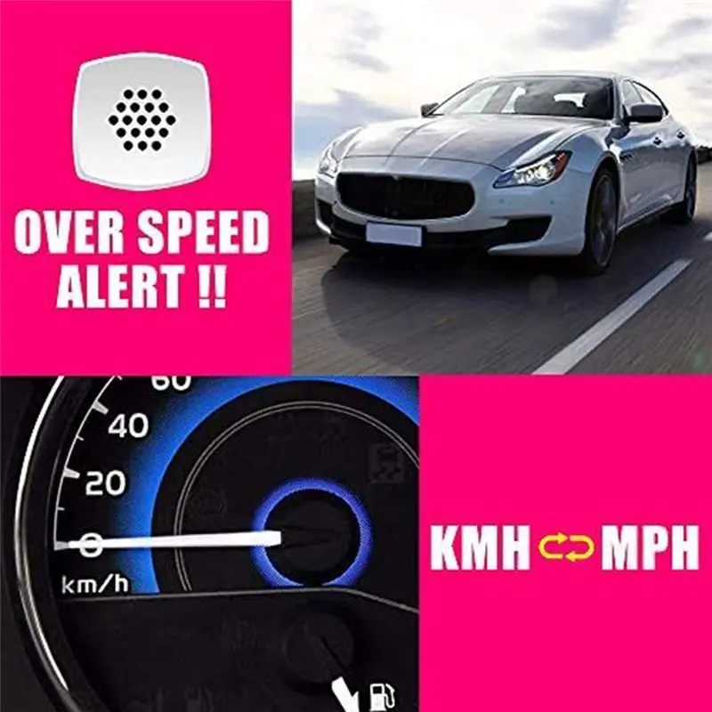 C90 Head-Up Display Elevation Meter Black HUD Plastic HUD GPS Speed Meter Car Accessories-ABQF