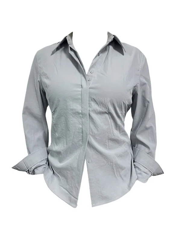 

Женский топ Slim Fit для весенней моды больших размеров с плиссировкой и эффектом утяжки талии, базовый слой с эффектом похудения