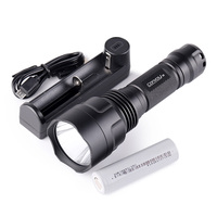 Convoy C8 flashlight,  XML2 with 18650 3500mAH battery and C1 charger