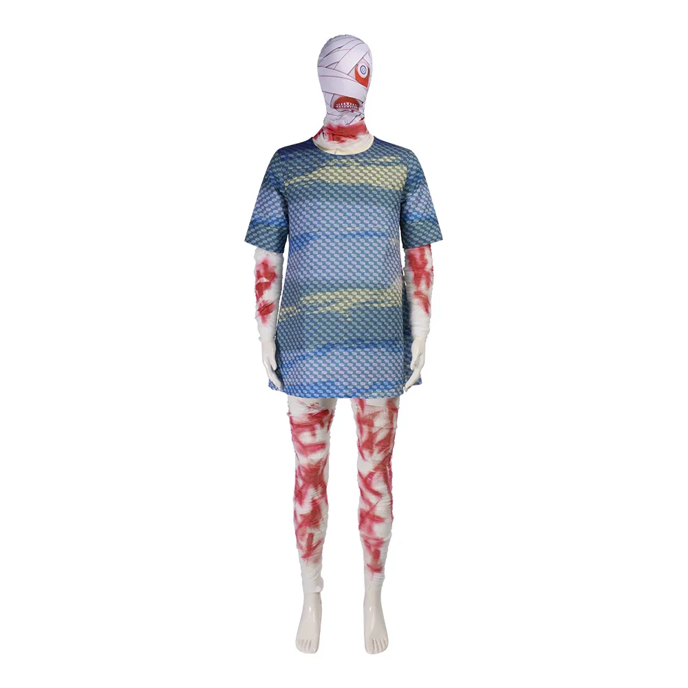 أزياء الهالوين زومبي التأثيرية كوري كابتن صامت غير محظوظ القديم ip طويل جون فضي المرأة الزي الصيني التقليدي #5