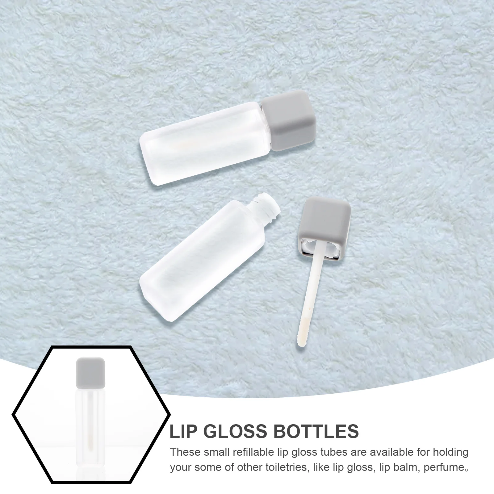 5Pcs Lip Gloss Tubes Compact Mini Cylindrical Empty Lipstick DIY Tubes Travel Lip Color Bottles Mini Lipstick Bottles