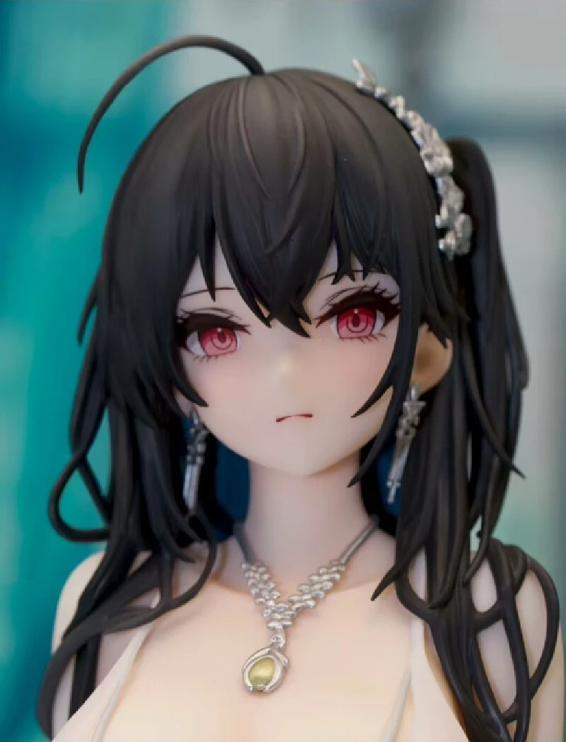 

30cm High-Quality Blue Airline Dress Phoenix Wren Big Phoenix Hand-Made Anime Beautiful Girl Animation Model Tabletop Decoration