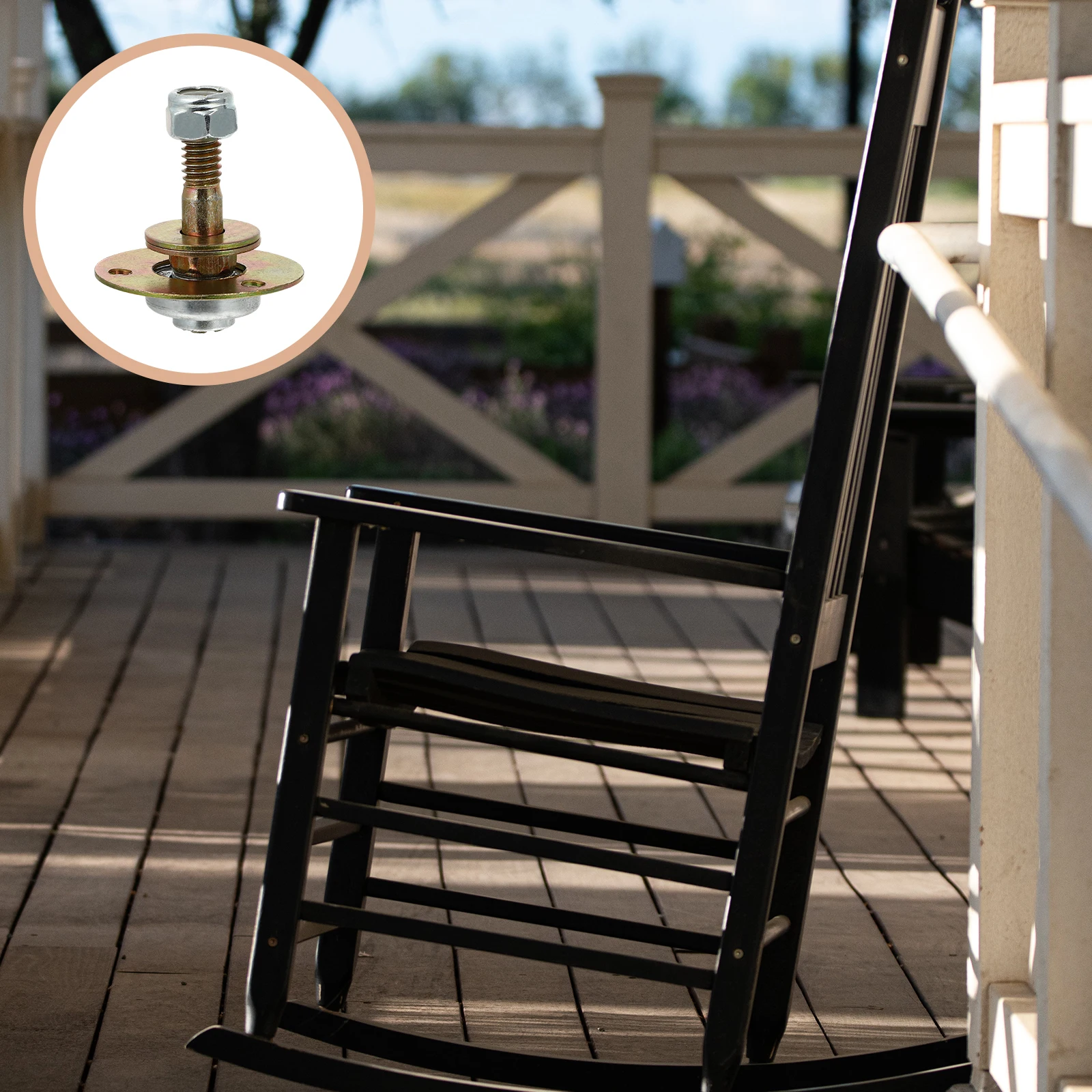 

4Pcs Glider Chair Bearing M8x45mm Heavy Duty Rocking Chair Connecting Piece Furniture Hardware Accessory Reliable Sturdy