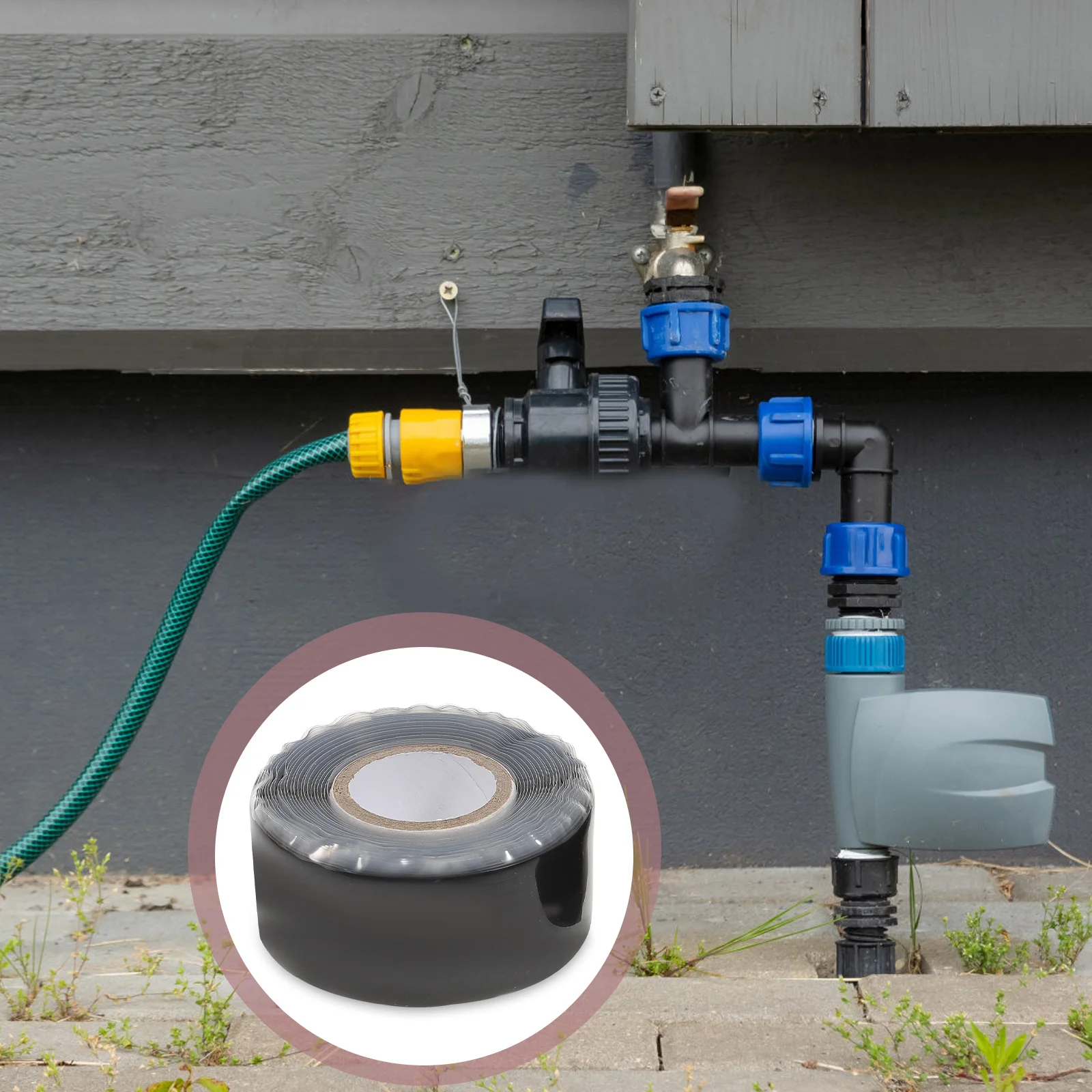 

2pcs Waterproof Sealing For Pipe Leak Repair Self-Fusing Rubber Tape Leak Proof Plumbing Repair Tape For Iron Copper Stainless