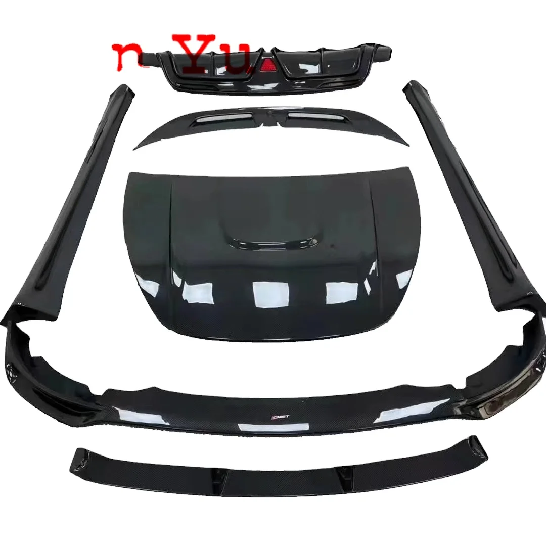 

For 2021 New Tesla Model Y Carbon Fiber Body Kit Model Y Carbon Fiber Front Lip Rear Lip Side Skirt Tail Wing
