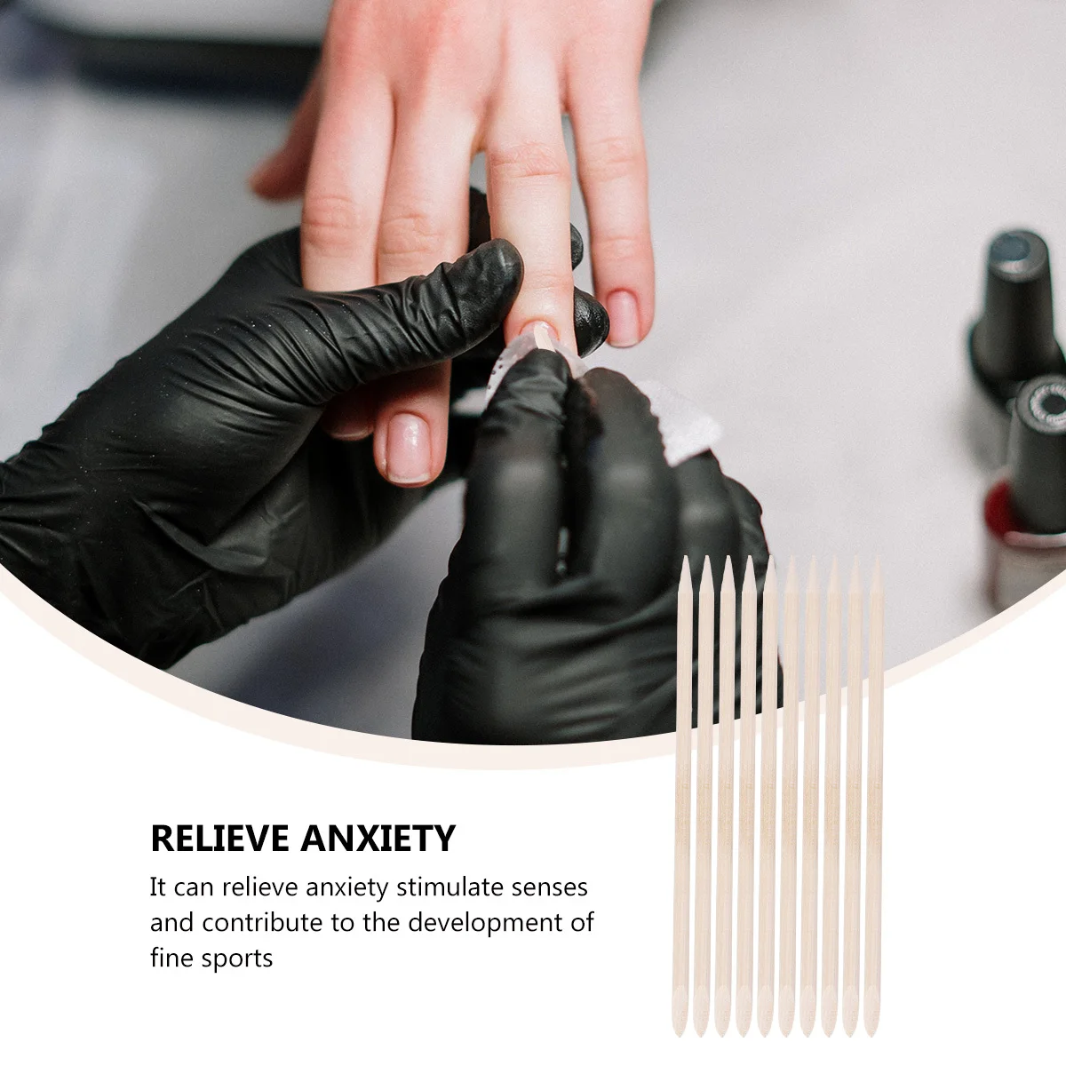 

50Pcs Nail Art Orange Wood Sticks Cuticle Pusher Remover Dead Skin Polisher Manicure Tools Nail Cuticle Pusher