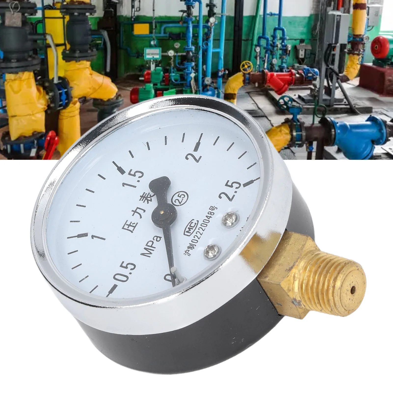 Vacuum Gauges 1/4in NPT Minus40℃ To 70℃ Pressure Gauge 1/4 Npt   Stainless Steel Housing   for Air Pressure for