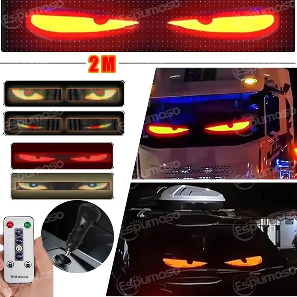 

2 в 1, светодиодная матричная пиксельная панель, экран, гибкий RGB автомобильный граффити, прокрутка текста, анимация, магазин, напоминание, свет Bluetooth