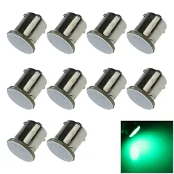 10x Green AUTO 1156 Tail Lamp Indicator Light 1 Emitters COB LED S25 7506 Z20051