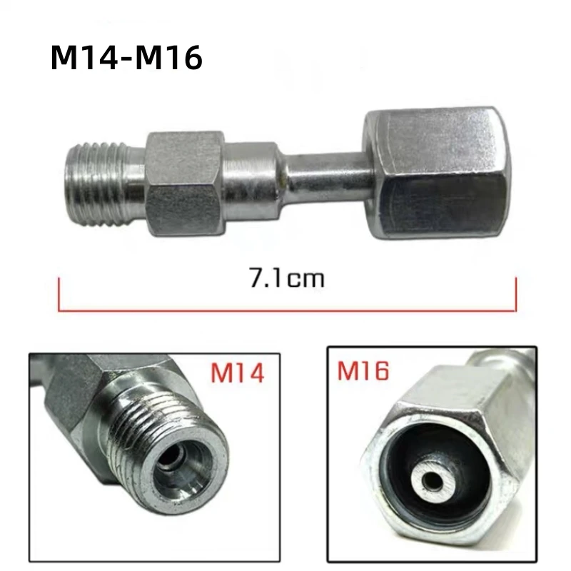 Diesel Oil Tube Conversion Joint Common Rail Injector Pipe Connector Oil Hose Adaptor M12 M14 M16 M18