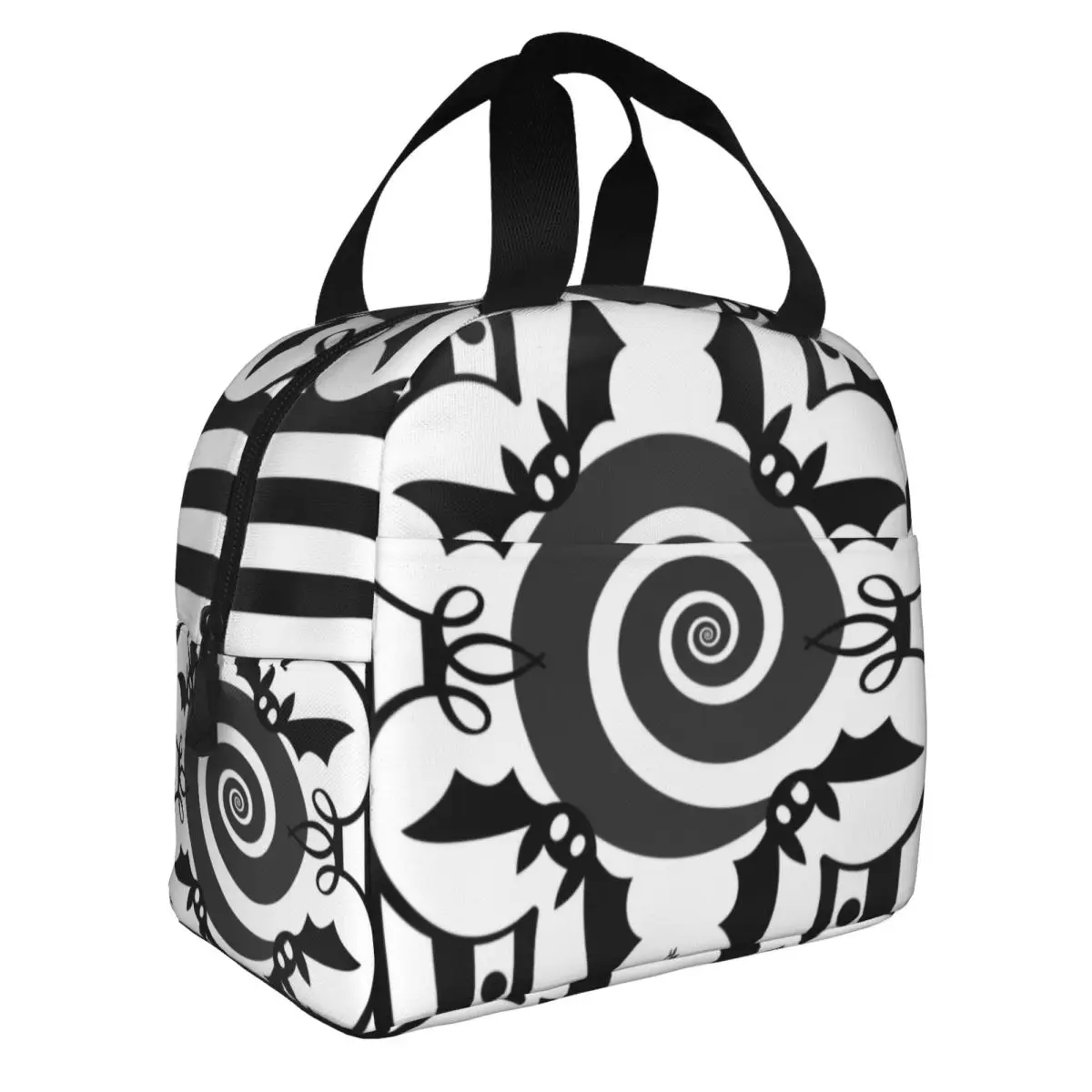 Witch Halloween Spooky Ghosts Bats Insulated Lunch Bags for Outdoor Picnic Waterproof Cooler Thermal Bento Box