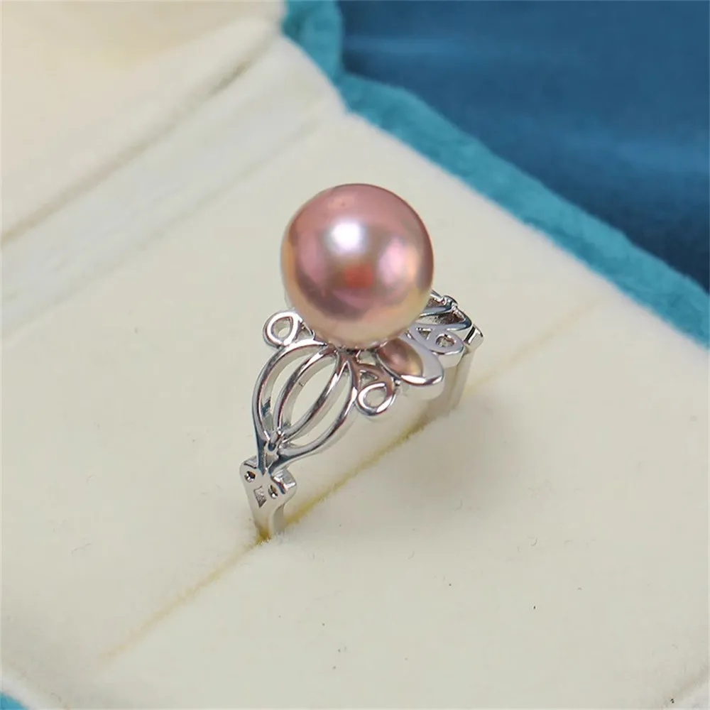 

1PCS Pearl Ring Settings Round Thick Adjustable Ring Settings Cabochon Blank Base DIY Jewelry Making Findings