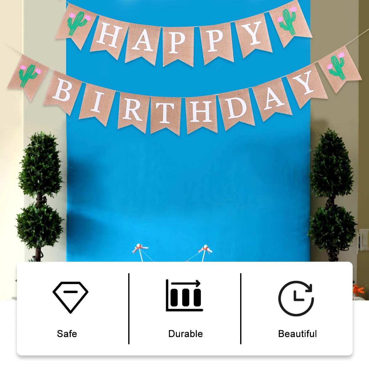 

The Banner Birthday Party Decoration Child Wall Hanging One Decorations Supplies