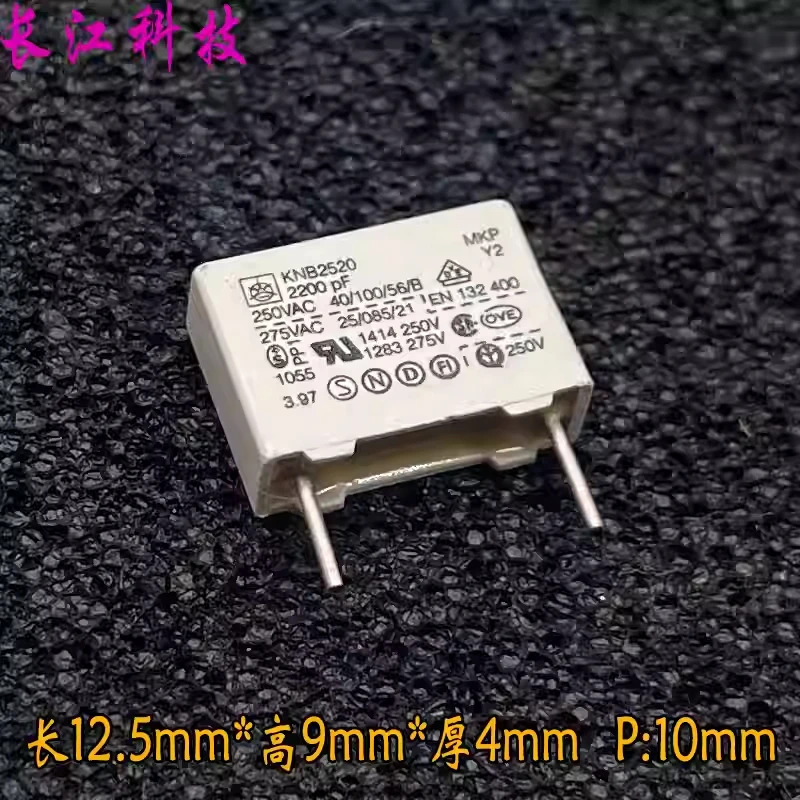 Capacitor de Segurança ISKRA Akefa MKP 222 2.2nf 2200pf 300v 250v 1000v Y2