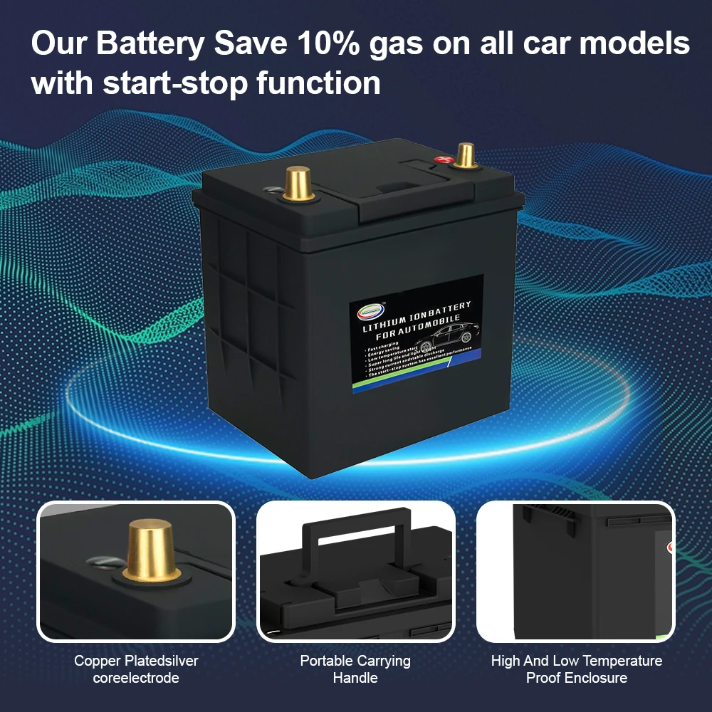 Car Starting Battery 12V LiFePO4 Car Battery High Power 12V CCA1300A 1600A 1900A 2300A Lithium Iron Battery For Gasoline Diesel