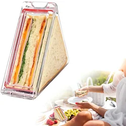 Triangle Sandwich Container Reusable Breakfast Sandwich Containers Washable Sandwich Box Eco-Friendly Sandwich Boxes for Kids