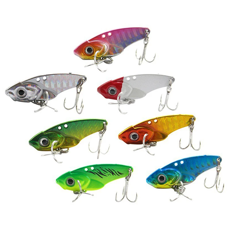 

3.5-10g Stainless Steel Spinner Fishing Bait VIB Spoon Fishing Lure Crankbait Bass Artificial Hard Baits Cicada Fishing Tackle