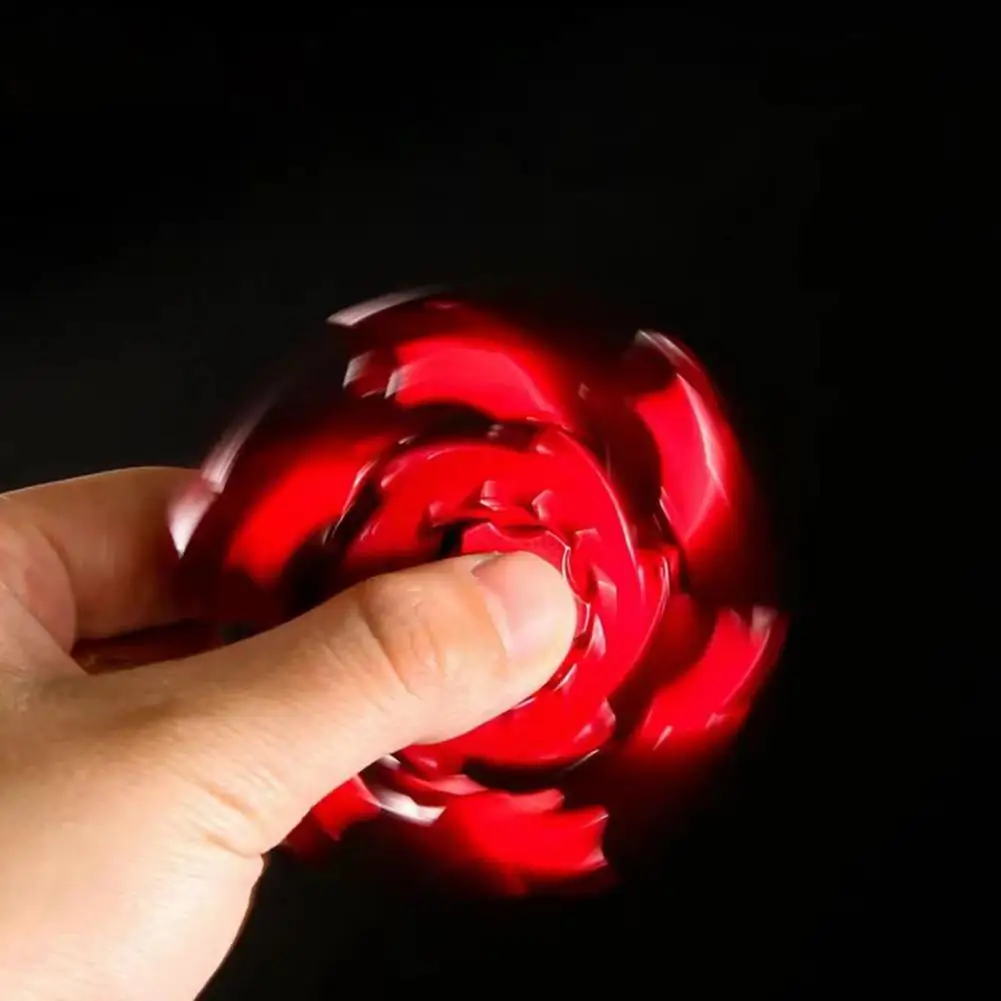 Fidget Spinner für Erwachsene, leuchtender magnetischer Fidget Spinner zur Stressabbau, Angst, Lernspielzeug für Kinder, Teenager, Erwachsene, tragbar