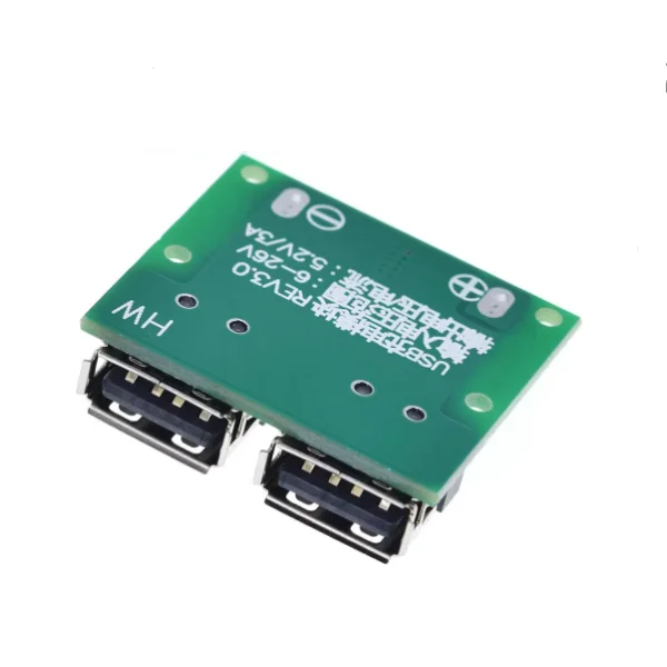 12V 24V to 5V Dual USB Socket 3A DC-DC Car Charging Voltage Regulator Charging Module