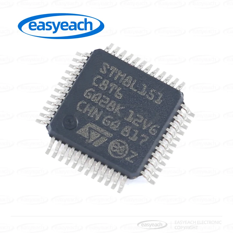 STM8L151C8T6 STMicroelectronics LQFP-48 16 ميجا هرتز/64 كيلو بايت فلاش/8 بت ميكروكنترولر-MCUs #5