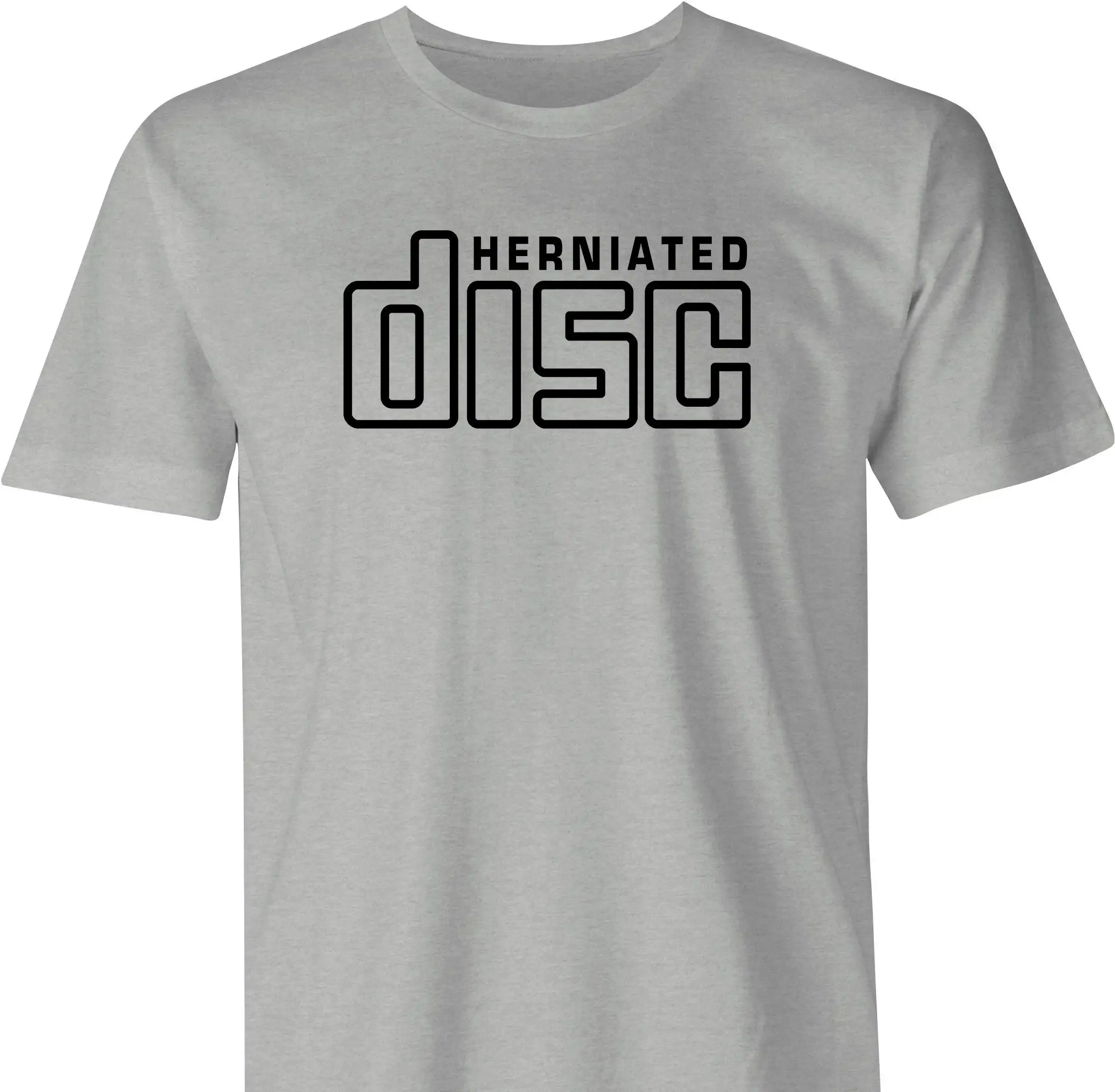 Herniated Disc By Bigbadt T Shirt Com Free Usa Shipping Funny Compact Logo Hilarious Bad Back Dad