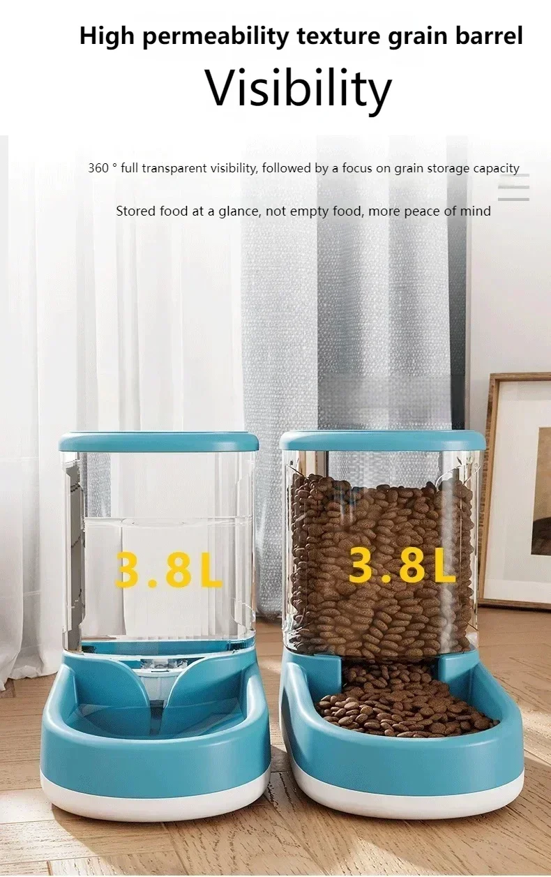 Pet Automatic Feeder Cat Food Bowl Things for Cats Puppy Bowl Feeding & Watering Supplies Drinker Dogs Cat Products