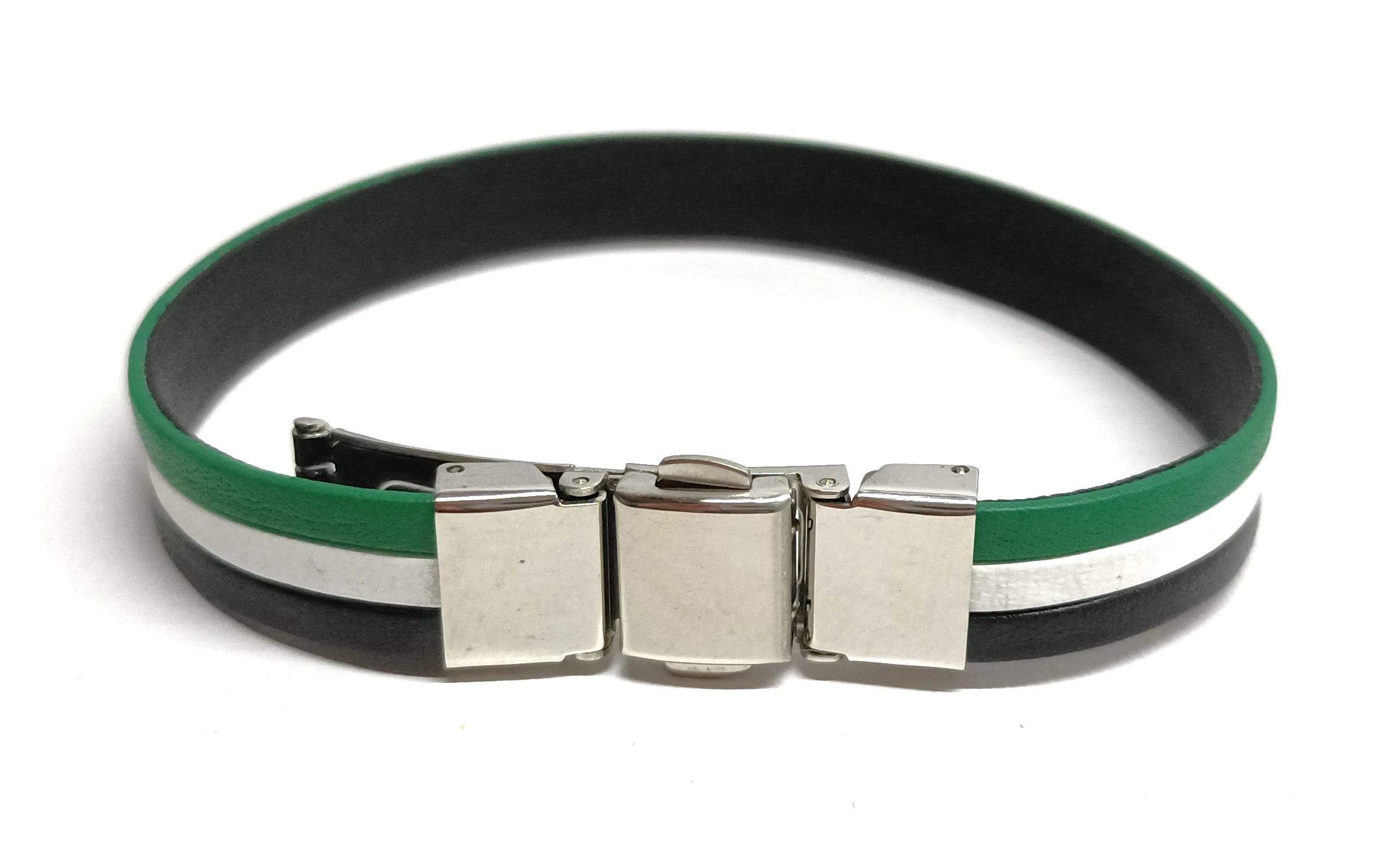 Leather bracelet flag of Extremadura