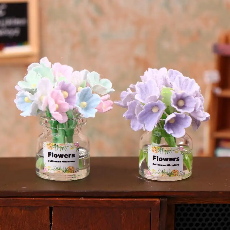 [JN] 1/12 Poppenhuis Bloem Miniatuur Bloemenvaas Model Pop Thuis Potplanten Decor Speelgoed Micro Landschap Plant