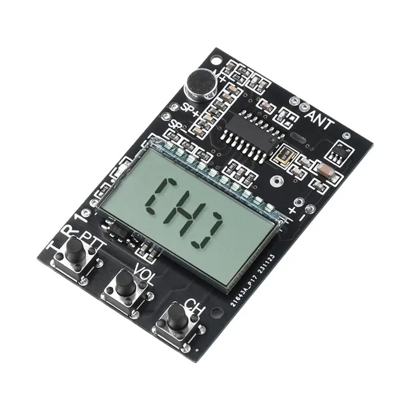 For Home  FM Walkie Talkie Circuit Board Transceiver Module FM Transmitter Receiver Module 7 Frequency 27-480Mhz DC3.3-6V