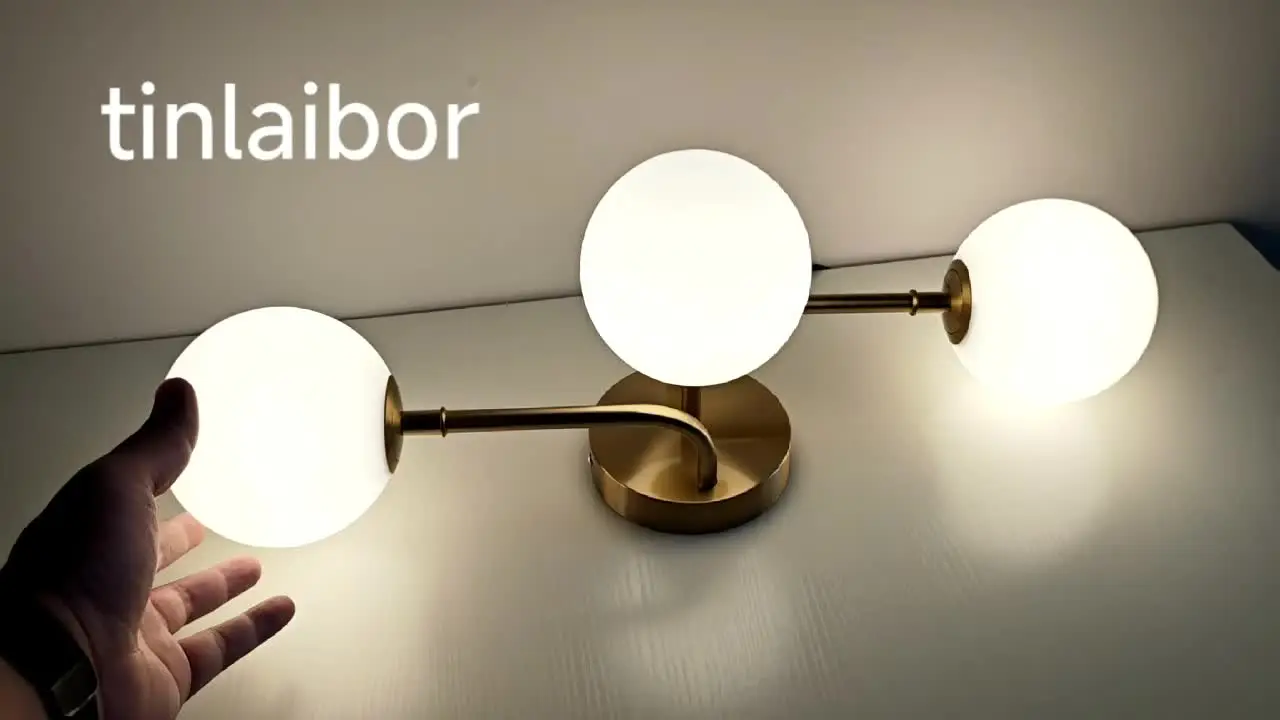 TINLAIBOR アクリルホワイトボールシーリングライト 3灯