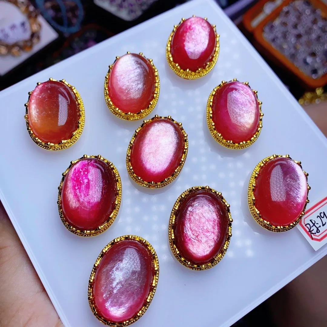 2pcs Natural Lepidolite Magic Box Inlay Charms, Loose Pendant Accessories for DIY Bracelet Necklace Jewelry Making 29x22mm
