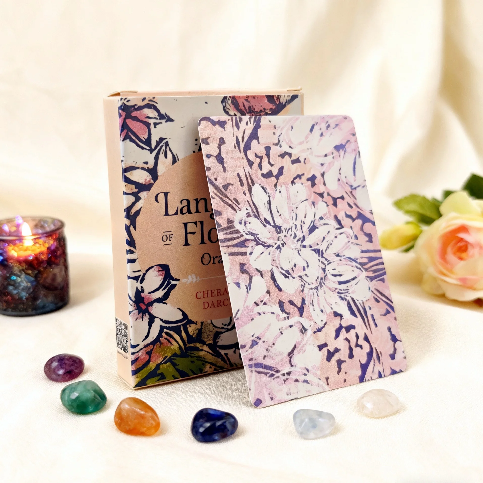 The Language of Flowers Oracle Cards Deck Board Game For Kids Women