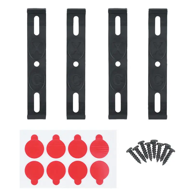 

4PCS/set License Plate Holder Weather-Proof Frameless License Plate Frame Car Tag Frame For Front And Rear Car Tags Car Parts