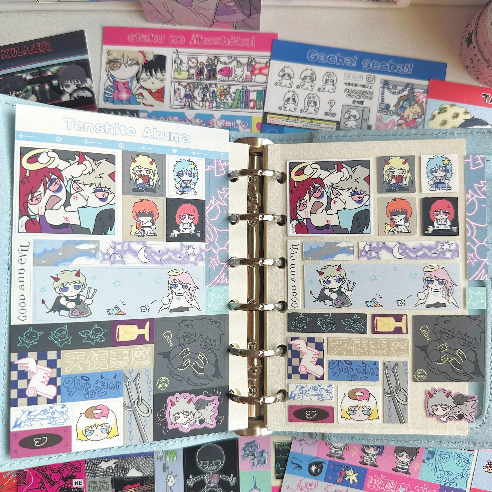 

Japanese Cute Stickers Cartoon Character Ins Korean Collage Gooka Journal DIY Decoration for Craft Supply Essential