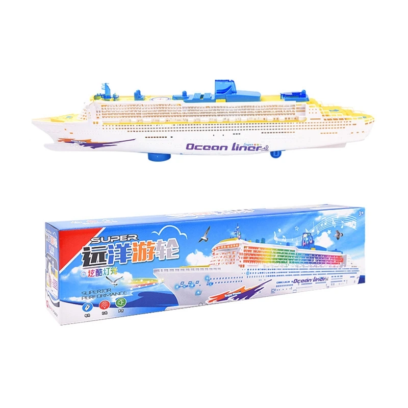 Nave modello per bambini nave a vapore elettrica giocattoli per bambini musica luce Ocean Liner barca da crociera bambini migliori giocattoli regalo di compleanno