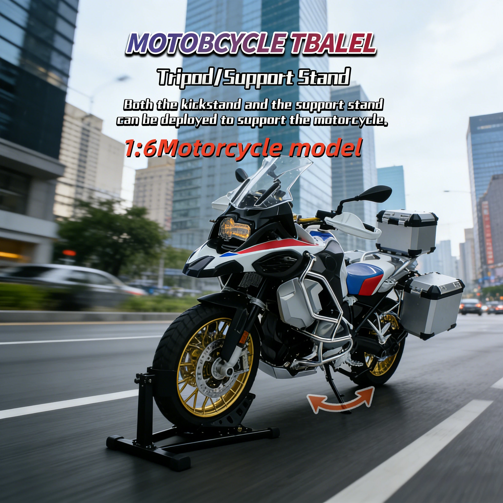 

1/9 R1250 GS ADV, гоночный мотоцикл из сплава, литье под давлением, уличный спортивный мотоцикл, модель моделирования с легкой коллекцией, детские игрушки, подарок