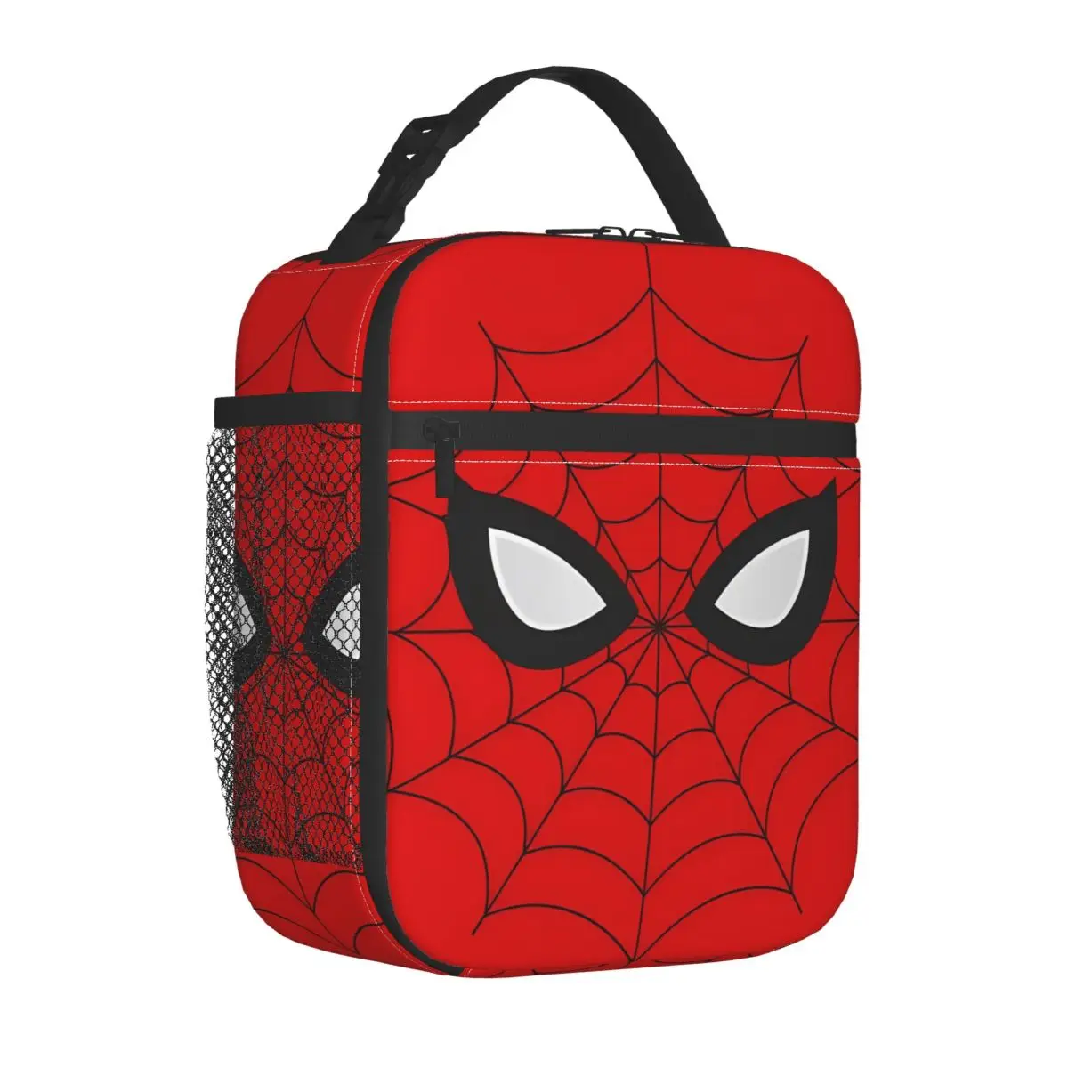 

Spiderman Mask Up Insulated Lunch Bag Large Comic Superhero Spider-Man Meal Container Thermal Bag Tote Lunch Box Picnic Food Bag