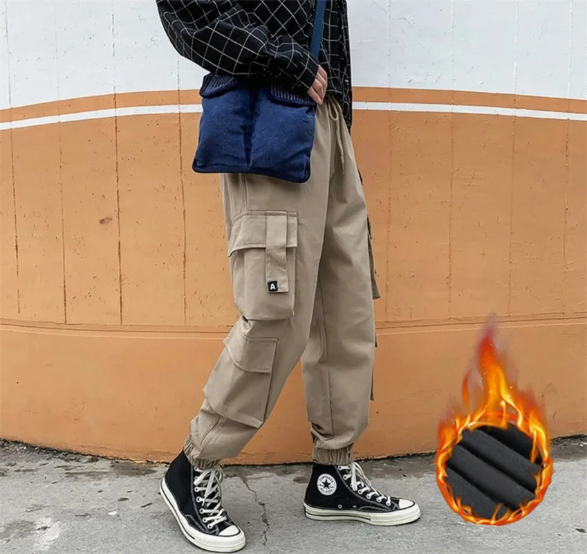 Primavera e autunno 2024 pantaloni larghi dritti da pista pantaloni autunnali da uomo pantaloni casual pantaloni oversize