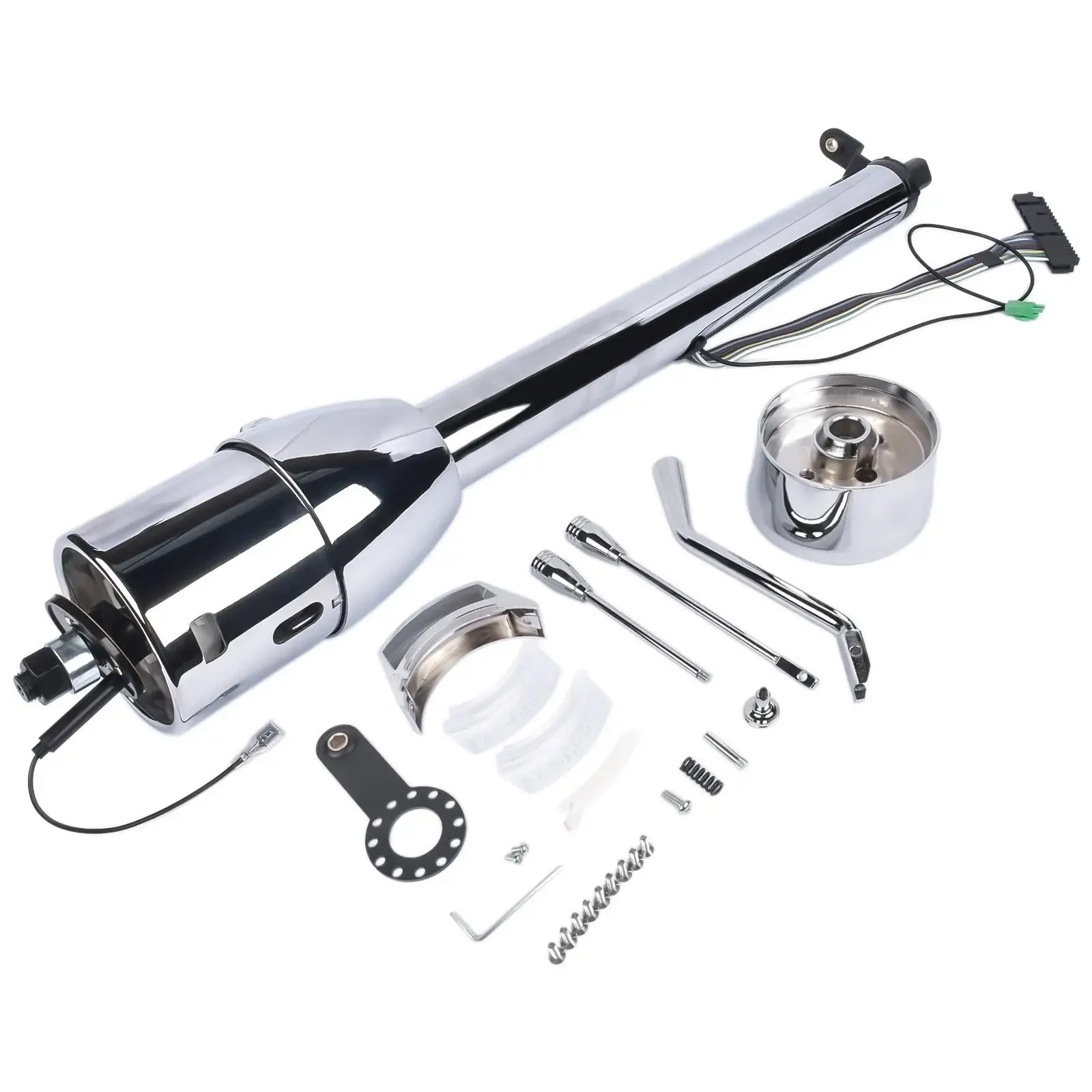 

AP03 Street Hot Rod Stainless Tilt For Steering Column 28" Chrome Column Shift Automatic