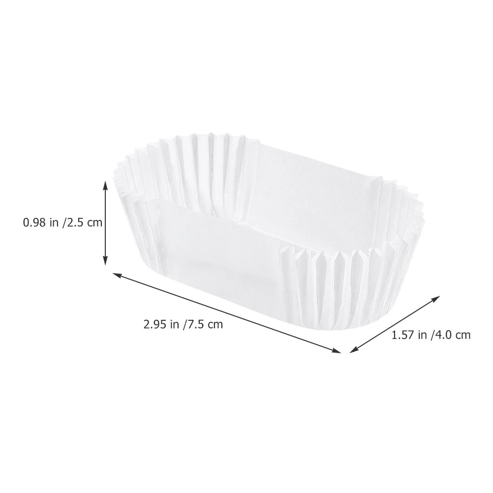 

2000pcs Cake Paper Cup Disposable Baking Bread Tray Grease Proof Cupcake Liners Boat Shape Paper Cups Perfect Party