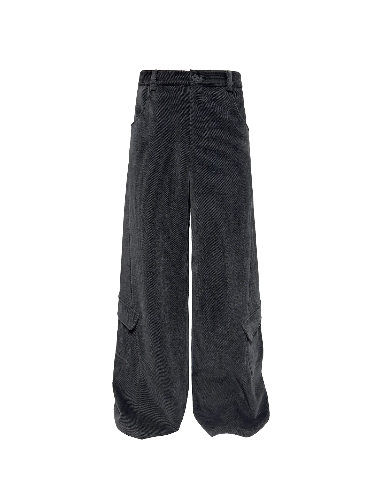 

Джинсы JCAESAR Waed ey Side ket Pants из твила и вельвета, слегка свободного кроя, с декоративными боковыми линиями, низкой посадкой и застежкой на пуговицах