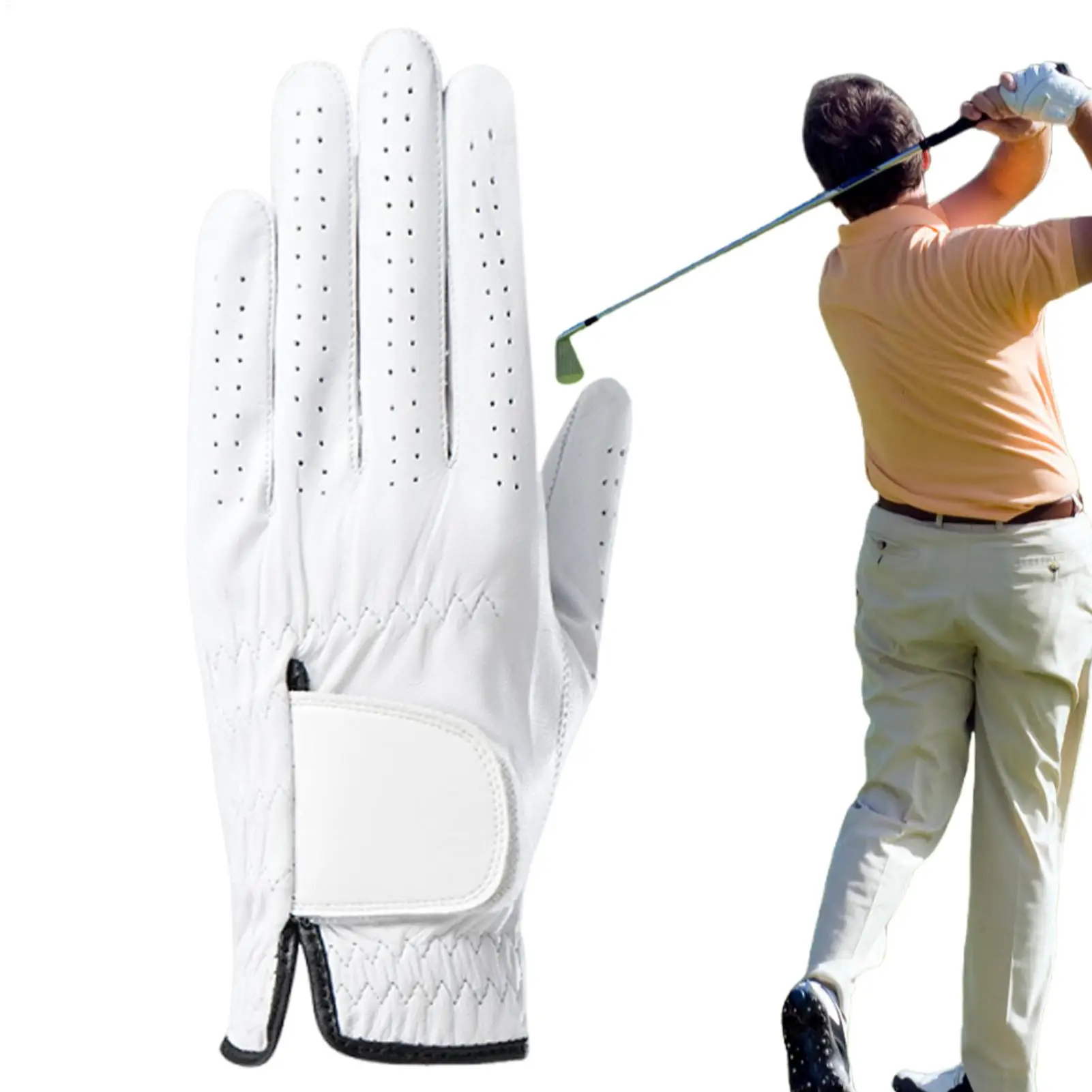 

Мужские перчатки для гольфа, перчатки для гольфа на левую руку, дышащая мягкая эргономичная защитная ручка для женщин, вождение, езда на велосипеде