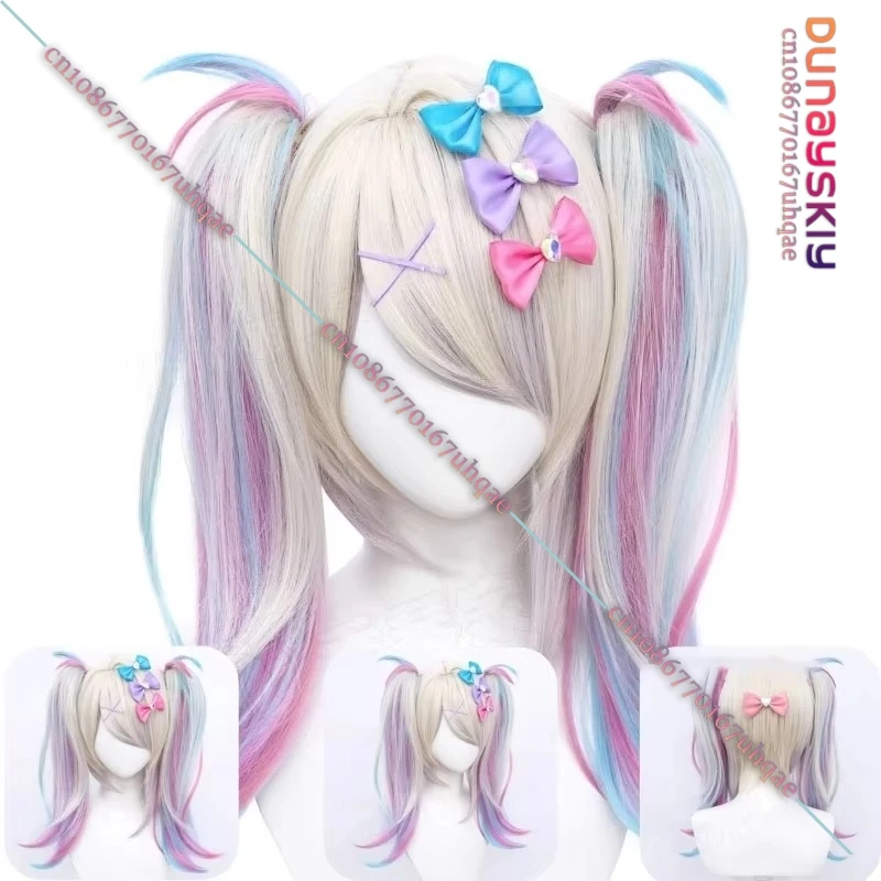 NEEDY GIRL OVERDOSE KAngel Cosplay Wig Angel-chan Hair Heat Resistant Synthetic Hair Costume Dress Girl Clothing Customized