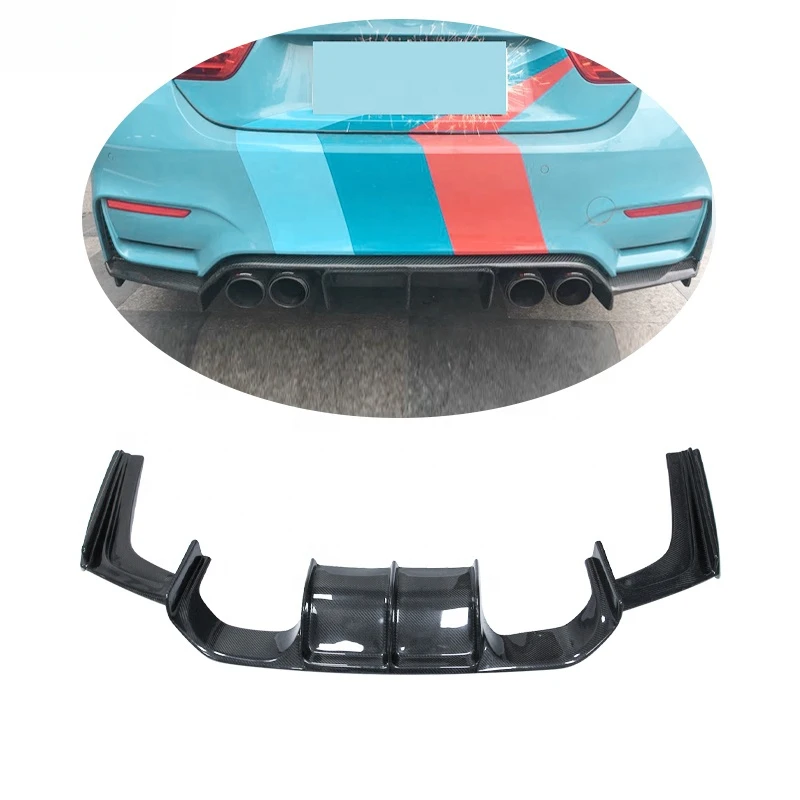 

V-style Carbon Fiber F80 M3 Rear Bumper Lip F82 F83 M4 Rear Diffuser for F80 M3 F82 F83 M4 2014-2019