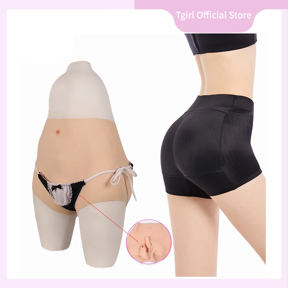 

Tgirl Crossdressing Underwear Realistic Female Fake Pussy Silicone Panty Hip UpSuit For Crossdresser Transgender Dragqueen Sissy